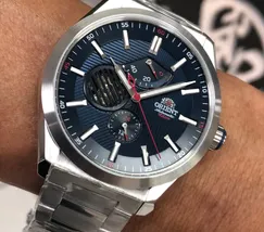 Orient Superior Automático Open Heart YN8SS004 Azul - imagem 1