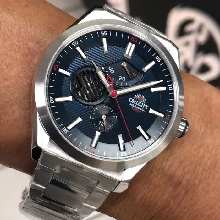 Orient Superior Automático Open Heart YN8SS004 Azul