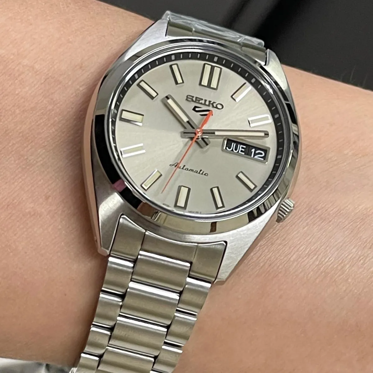 Seiko 5 sports clássico SRPK91B1 Champanhe