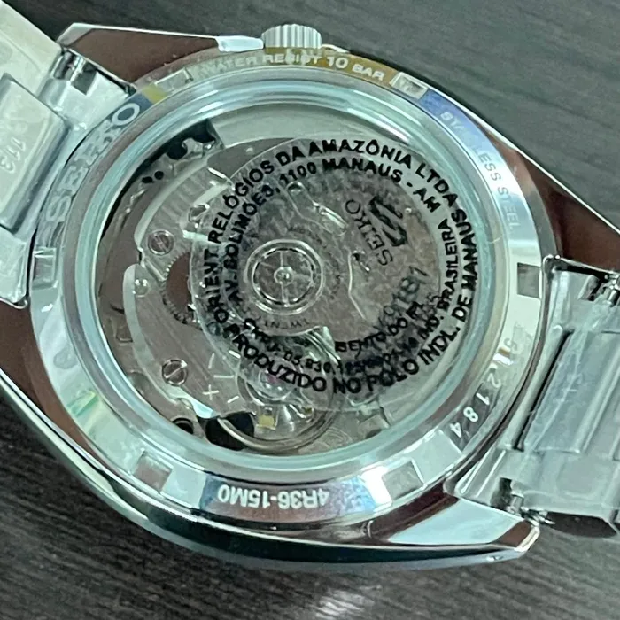 Seiko 5 sports clássico SRPK91B1 Champanhe