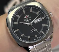 Orient 3 EStrelas Automático Classico F49ss022 preto - imagem 1
