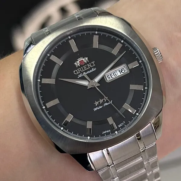 Orient 3 EStrelas Automático Classico F49ss022 preto