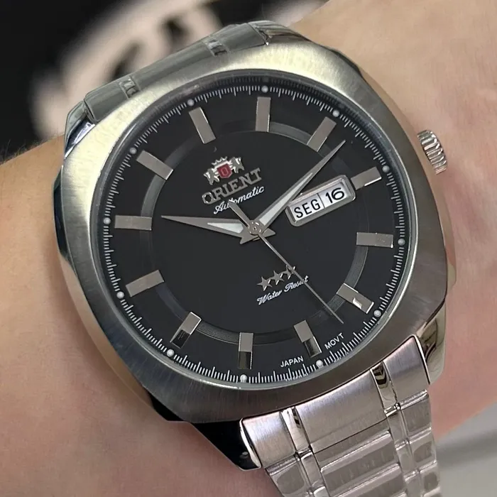 Orient 3 EStrelas Automático Classico F49ss022 preto