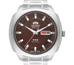 Orient 3 EStrelas Automático Classico F49ss022 Marrom - imagem 2