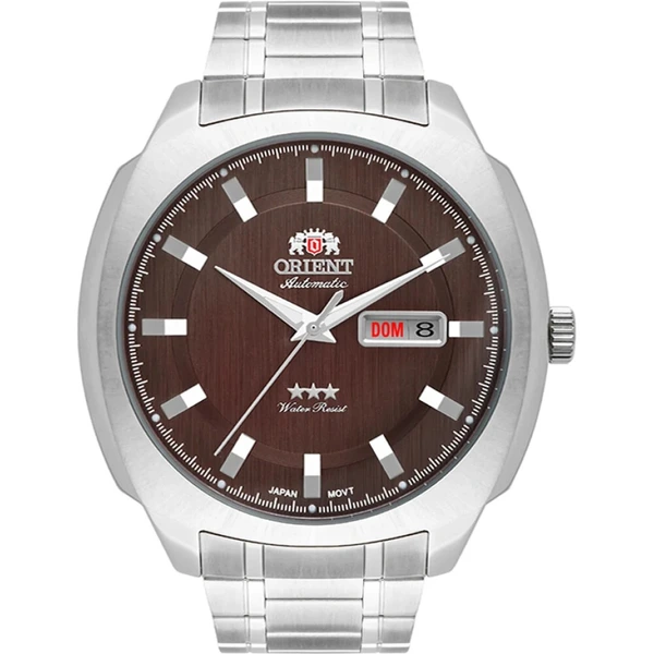 Orient 3 EStrelas Automático Classico F49ss022 Marrom