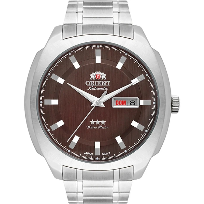 Orient 3 EStrelas Automático Classico F49ss022 Marrom