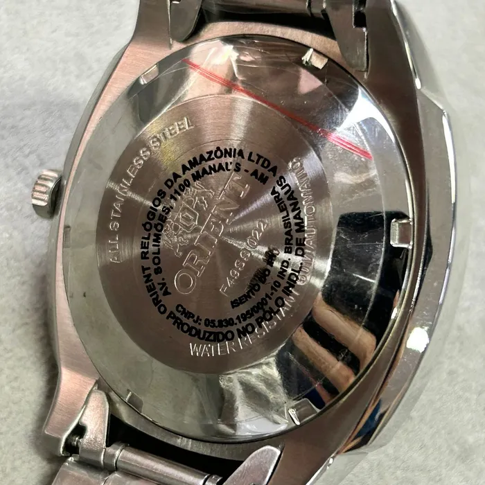 Orient 3 EStrelas Automático Classico F49ss022 Marrom