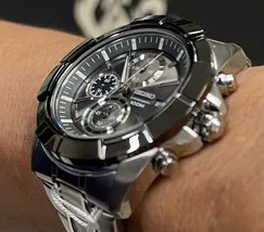 Seiko Quartzo Cronograph 7T92CN/1 grafite - imagem 4