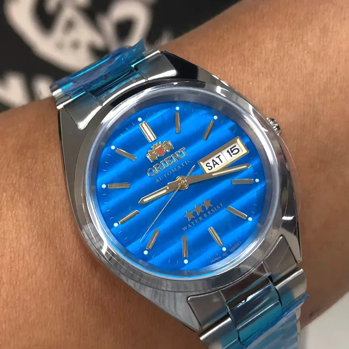 Orient 3 EStrelas Automático classico 469WA3F Azul