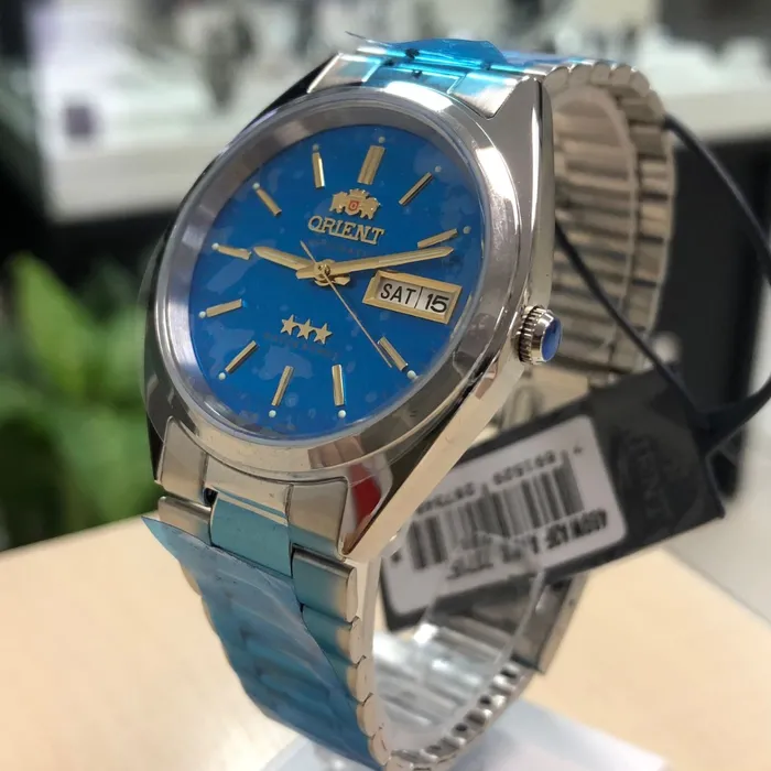 Orient 3 EStrelas Automático classico 469WA3F Azul