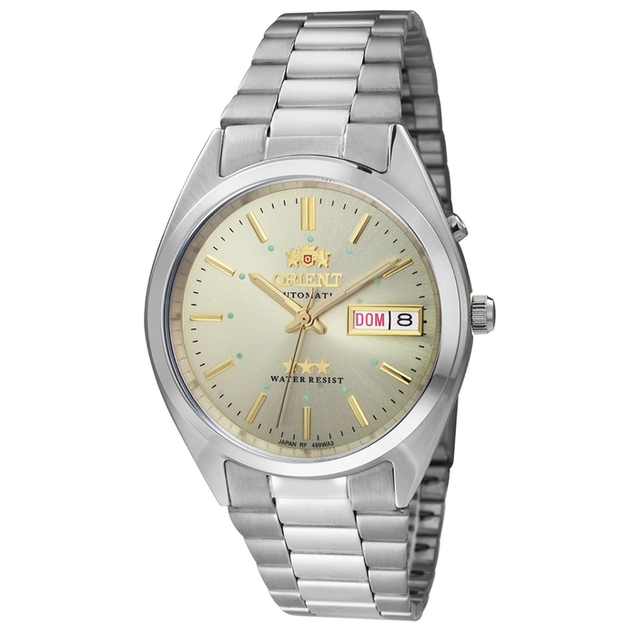 Orient 3 EStrelas Automático classico 469WA3F Champanhe