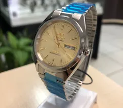 Orient 3 EStrelas Automático classico 469WA3F Champanhe - imagem 3