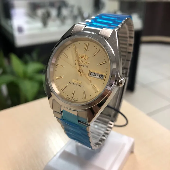 Orient 3 EStrelas Automático classico 469WA3F Champanhe