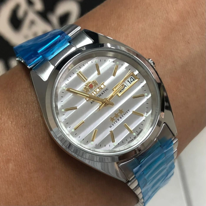 Orient 3 EStrelas Automático classico 469WA3F Branco