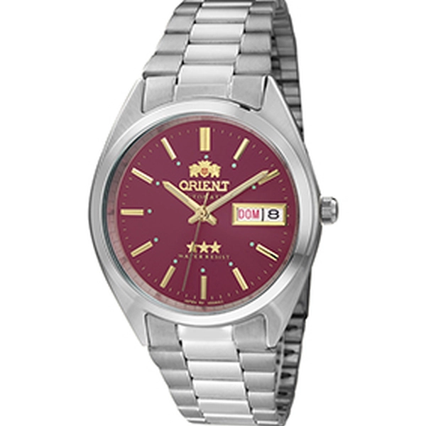 Orient 3 EStrelas Automático classico 469WA3NH vermelho