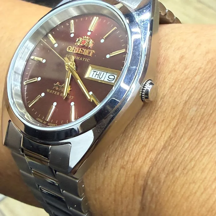 Orient 3 EStrelas Automático classico 469WA3NH Vermelha