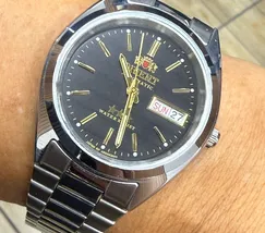 Orient 3 EStrelas Automático classico 469WA3NH Preto - imagem 1