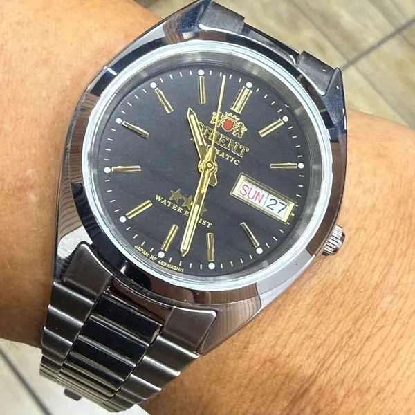 Orient 3 EStrelas Automático classico 469WA3NH preto