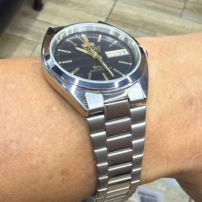 Orient 3 EStrelas Automático classico 469WA3NH Preto