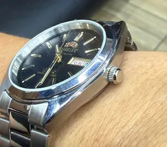 Orient 3 EStrelas Automático classico 469WA3NH Preto - imagem 4