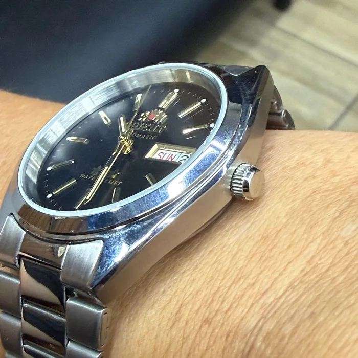 Orient 3 EStrelas Automático classico 469WA3NH Preto