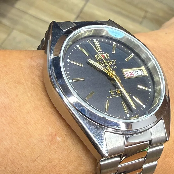 Orient 3 EStrelas Automático classico 469WA3NH Preto