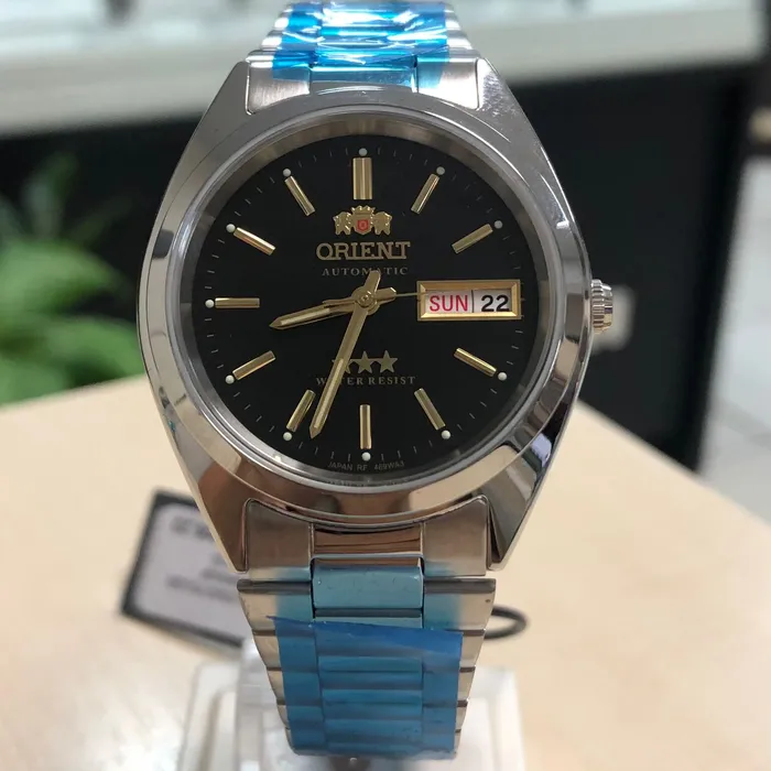 Orient 3 EStrelas Automático classico 469WA3F Preto