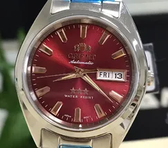 Orient 3 EStrelas Automático classico 469SS084NH Vermelho - imagem 4
