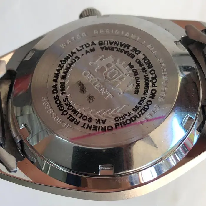 Orient 3 EStrelas Automático classico 469SS084NH marrom