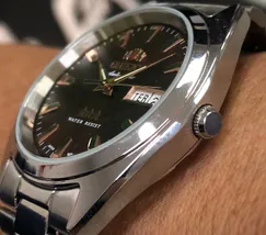 Orient 3 EStrelas Automático classico 469SS084NH marrom - imagem 4