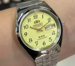 Orient 3 EStrelas Automático classico 469WB1AF Champanhe - imagem 1