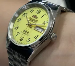 Orient 3 EStrelas Automático classico 469WB1AF Champanhe - imagem 4