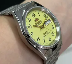 Orient 3 EStrelas Automático classico 469WB1AF Champanhe - imagem 3