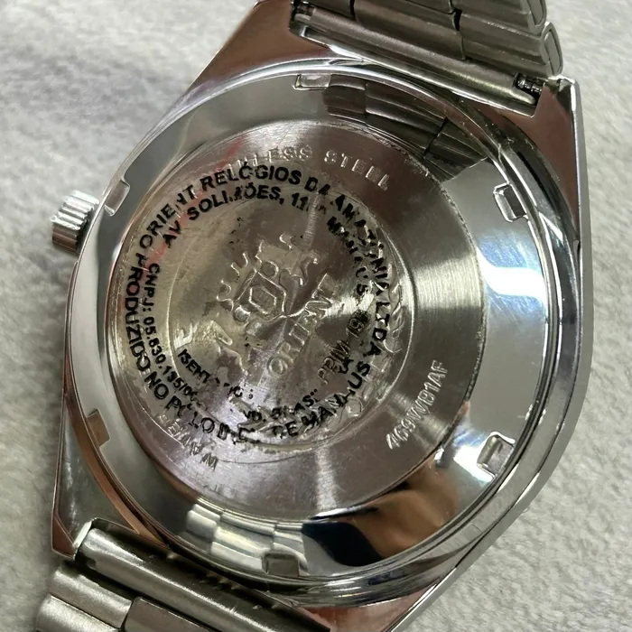 Orient 3 EStrelas Automático classico 469WB1AF Champanhe