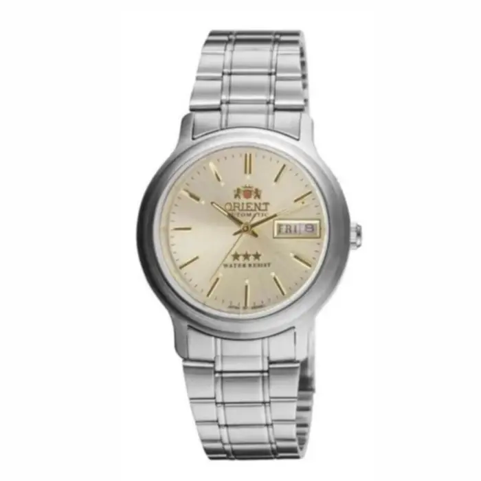 Orient 3 EStrelas Automático classico 469WA1AF Champanhe