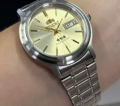 Orient 3 EStrelas Automático classico 469WA1AF Champanhe - imagem 5