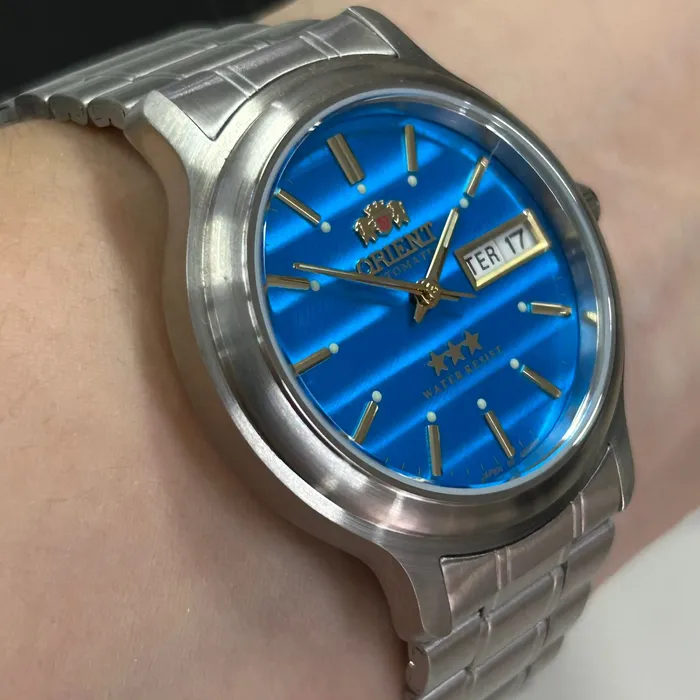 Orient 3 EStrelas Automático classico 469WA1AF Azul