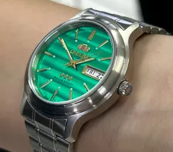 Orient 3 EStrelas Automático classico 469WA1AF Verde - imagem 4