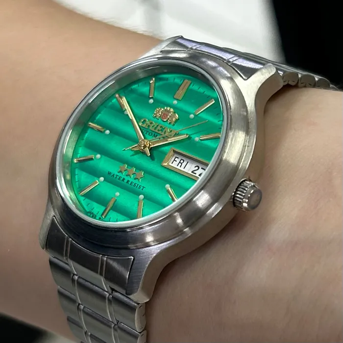 Orient 3 EStrelas Automático classico 469WA1AF Verde