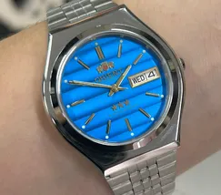 Orient 3 EStrelas Automático classico 469WB7NH Azul - imagem 1