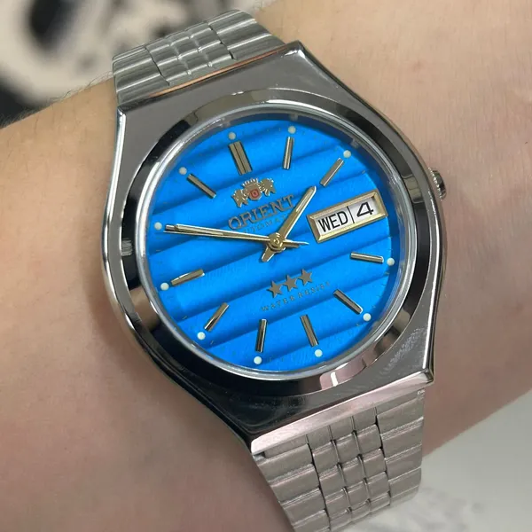 Orient 3 EStrelas Automático classico 469WB7NH Azul