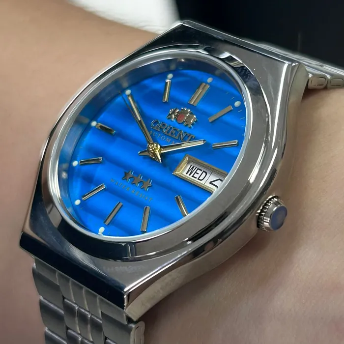 Orient 3 EStrelas Automático classico 469WB7NH Azul