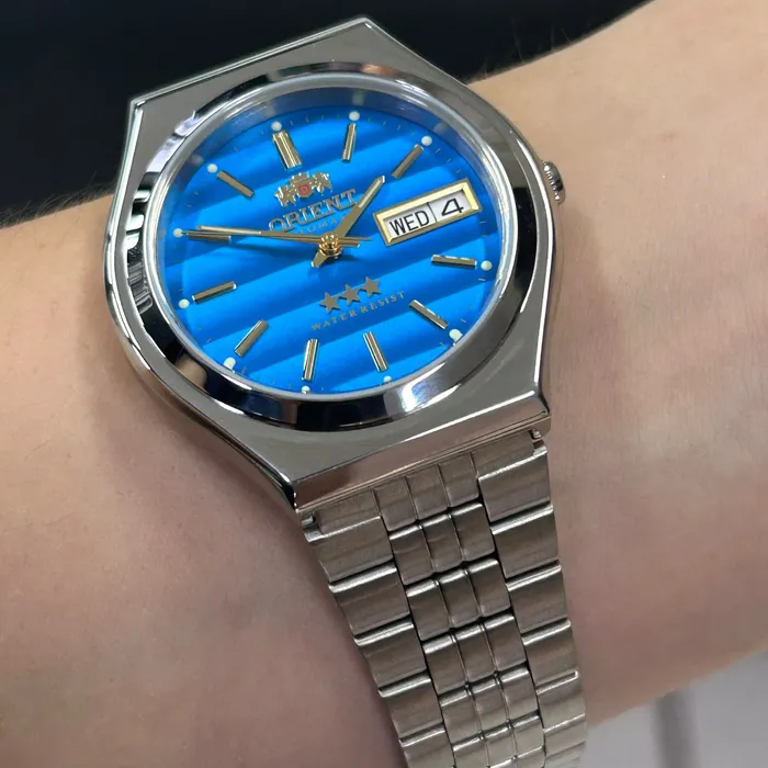 Orient 3 EStrelas Automático classico 469WB7NH Azul