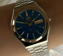 Orient 3 EStrelas Automático classico 469WB7NH Azul - imagem 6