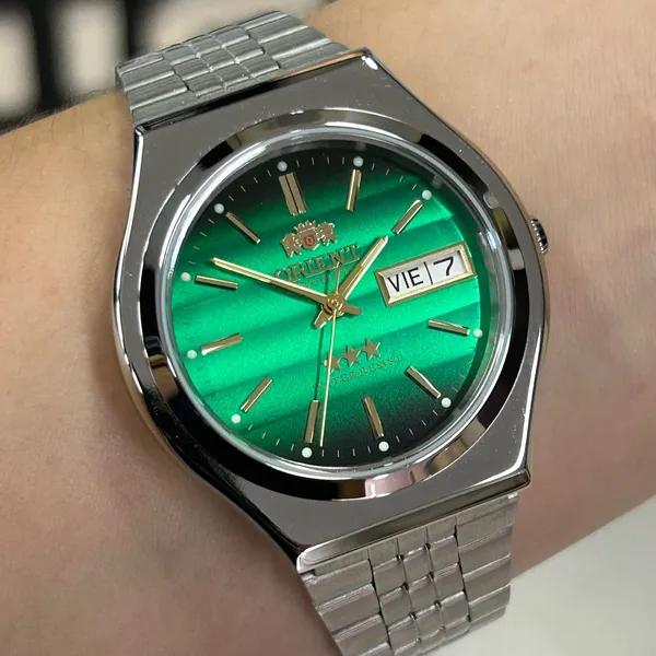 Orient 3 EStrelas Automático classico 469WB7NH Verde