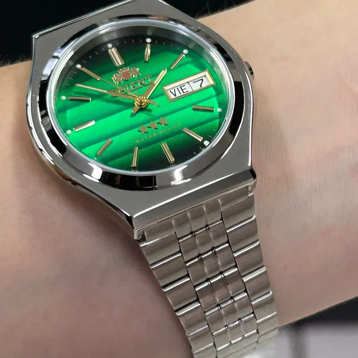 Orient 3 EStrelas Automático classico 469WB7NH Verde