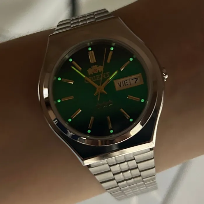 Orient 3 EStrelas Automático classico 469WB7NH Verde