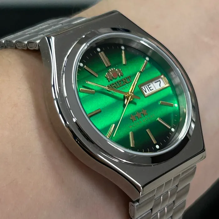 Orient 3 EStrelas Automático classico 469WB7NH Verde