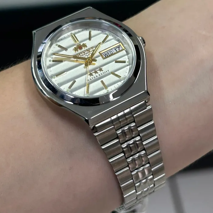 Orient 3 EStrelas Automático classico 469WB7NH Branco