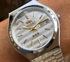 Orient 3 EStrelas Automático classico 469WB7F Branco - imagem 1